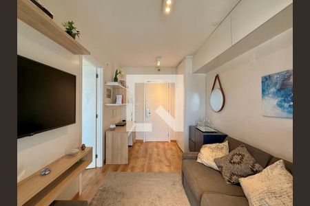 Sala  de kitnet/studio para alugar com 1 quarto, 36m² em Brooklin, São Paulo