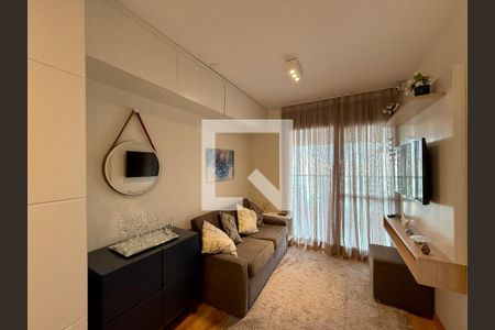 Sala  de kitnet/studio para alugar com 1 quarto, 36m² em Brooklin, São Paulo