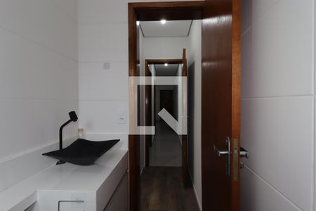 Banheiro da Suíte de apartamento para alugar com 2 quartos, 49m² em Jardim Santo Alberto, Santo André
