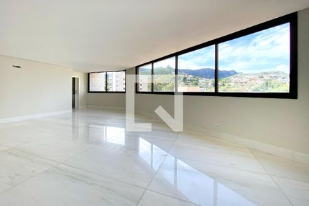 Sala de apartamento à venda com 4 quartos, 186m² em Serra, Belo Horizonte