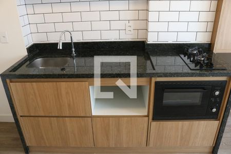 Sala e Cozinha Integrada de apartamento para alugar com 1 quarto, 27m² em Barra Funda, São Paulo