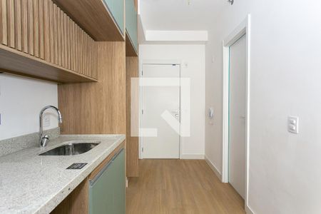 Cozinha de kitnet/studio para alugar com 1 quarto, 24m² em Tatuapé, São Paulo