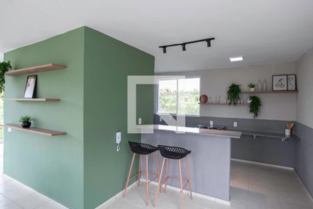 Área comum - Salão de festas de apartamento à venda com 2 quartos, 42m² em Caiapos, Contagem
