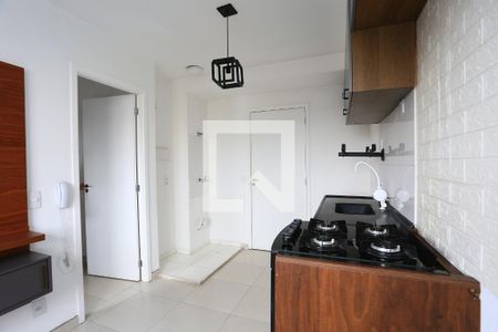 cozinha de apartamento para alugar com 1 quarto, 24m² em Paraíso do Morumbi, São Paulo