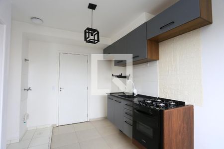 cozinha de apartamento para alugar com 1 quarto, 24m² em Paraíso do Morumbi, São Paulo