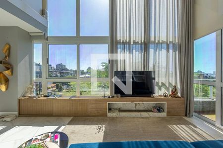 Sala de apartamento à venda com 1 quarto, 94m² em Auxiliadora, Porto Alegre