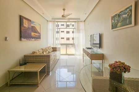 Sala de apartamento para alugar com 3 quartos, 89m² em Balneario Cidade Atlantica, Guarujá