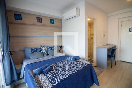 Sala / Quarto - Studio de kitnet/studio para alugar com 1 quarto, 22m² em Santo Amaro, São Paulo
