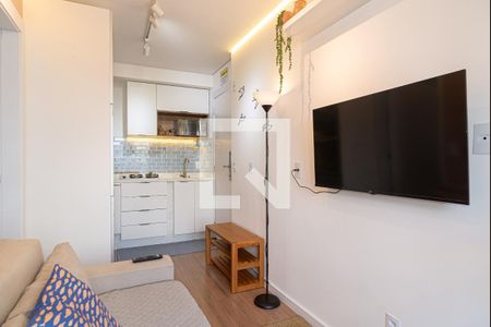 Sala de apartamento para alugar com 1 quarto, 26m² em Bela Vista, São Paulo