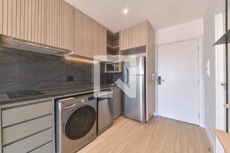 Sala - Cozinha Integrada de apartamento para alugar com 1 quarto, 35m² em Jardim das Acacias, São Paulo