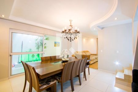 Sala de Jantar de casa à venda com 3 quartos, 224m² em Campestre, Santo André