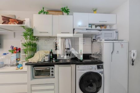 Cozinha de kitnet/studio à venda com 1 quarto, 24m² em Consolação, São Paulo