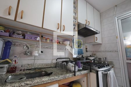 Cozinha de apartamento à venda com 2 quartos, 56m² em Vila Lutécia, Santo André