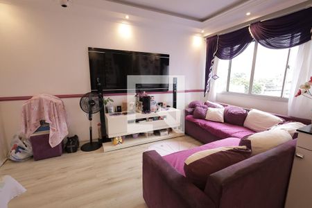 Sala de apartamento à venda com 2 quartos, 56m² em Vila Lutécia, Santo André