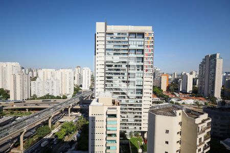 Varanda da Sala de apartamento para alugar com 1 quarto, 27m² em Campo Belo, São Paulo