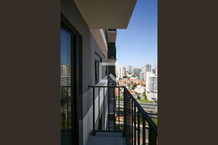 Varanda da Sala de apartamento para alugar com 1 quarto, 27m² em Campo Belo, São Paulo