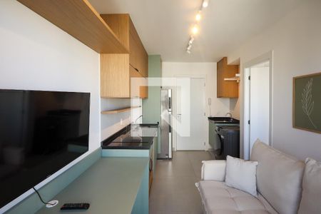 Sala  de apartamento para alugar com 1 quarto, 27m² em Campo Belo, São Paulo