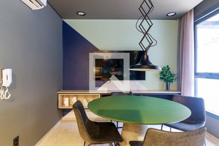 Área comum de kitnet/studio para alugar com 1 quarto, 24m² em Campo Belo, São Paulo