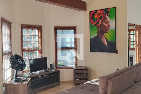 Sala de casa de condomínio para alugar com 5 quartos, 3500m² em Colinas do Mosteiro de Itaici, Indaiatuba