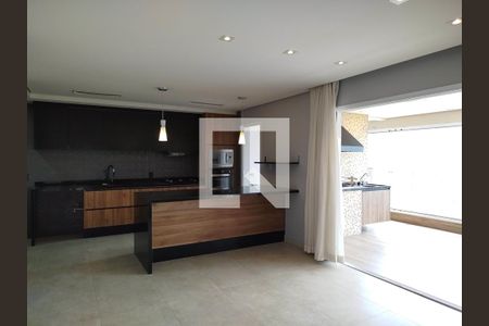 Sala com cozinha americana de apartamento para alugar com 3 quartos, 119m² em Vila Carrão, São Paulo
