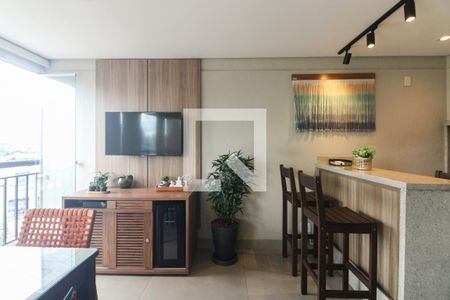 Varanda Gourmet  de apartamento à venda com 3 quartos, 99m² em Vila Gomes Cardim, São Paulo