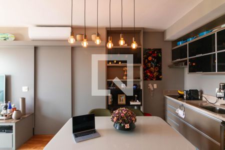 Sala de Jantar de apartamento à venda com 1 quarto, 77m² em Vila Nova Conceição, São Paulo