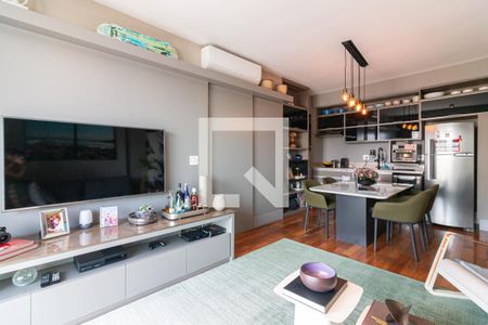 Sala/Cozinha de apartamento à venda com 1 quarto, 77m² em Vila Nova Conceição, São Paulo
