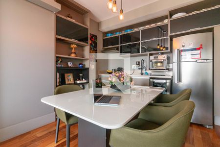 Sala de Jantar/Cozinha de apartamento à venda com 1 quarto, 77m² em Vila Nova Conceição, São Paulo