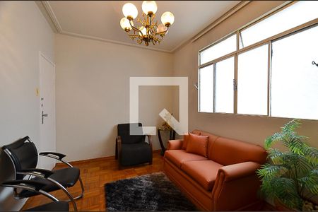 Sala de Estar de apartamento à venda com 3 quartos, 75m² em Serra, Belo Horizonte