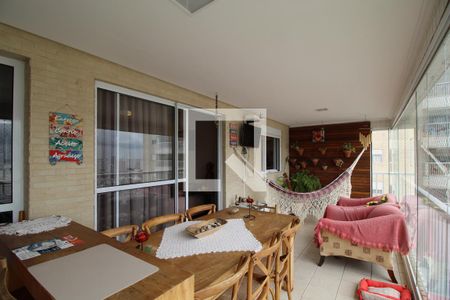 Varanda Gourmet de apartamento à venda com 4 quartos, 142m² em Santa Maria, São Caetano do Sul