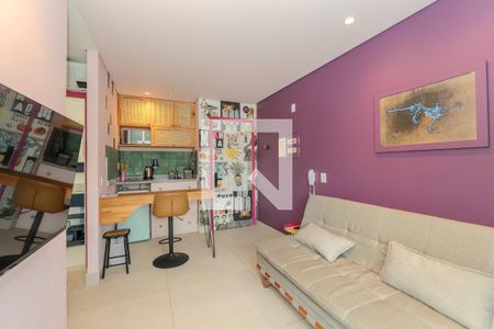 Sala de apartamento à venda com 1 quarto, 28m² em Bela Vista, São Paulo