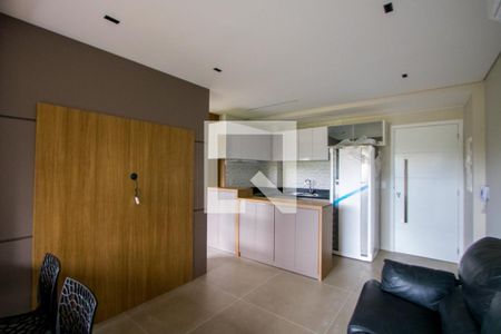 Sala de apartamento para alugar com 1 quarto, 42m² em Jardim, Santo André