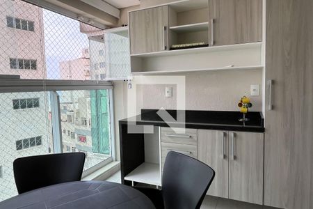 Varanda da Sala de apartamento para alugar com 2 quartos, 66m² em José Menino, Santos