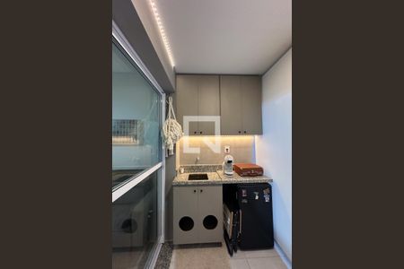 Varanda da Sala de apartamento à venda com 1 quarto, 31m² em Belenzinho, São Paulo