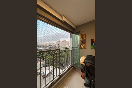 Varanda da Sala de apartamento à venda com 1 quarto, 31m² em Belenzinho, São Paulo