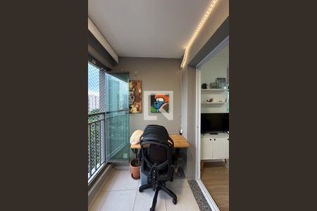 Varanda da Sala de apartamento à venda com 1 quarto, 31m² em Belenzinho, São Paulo