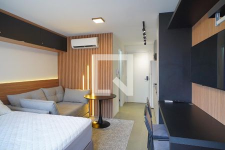 Sala _ Quarto  de kitnet/studio para alugar com 1 quarto, 30m² em Auxiliadora, Porto Alegre