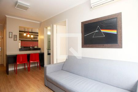 Sala de apartamento à venda com 1 quarto, 55m² em Petrópolis, Porto Alegre