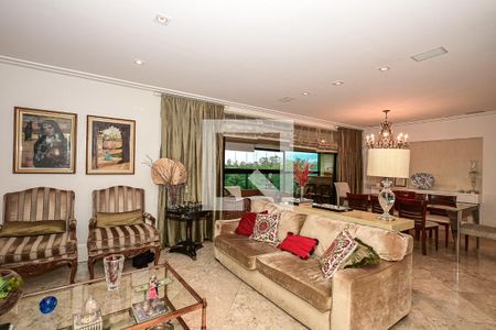 Sala de apartamento à venda com 3 quartos, 226m² em Panamby, São Paulo