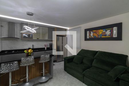 Sala e Cozinha de apartamento à venda com 2 quartos, 65m² em Jardim Belem, São Paulo