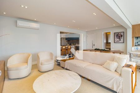 Sala de apartamento à venda com 3 quartos, 134m² em Vila Bertioga, São Paulo