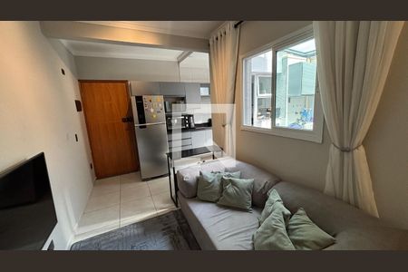 Sala  de apartamento para alugar com 2 quartos, 42m² em Jardim Cristiane, Santo André