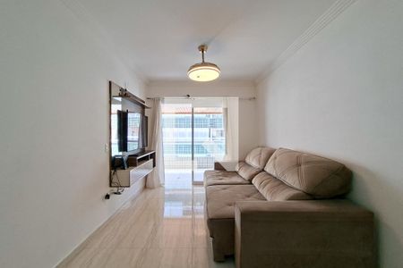 Sala  de apartamento para alugar com 3 quartos, 102m² em Canto do Forte, Praia Grande