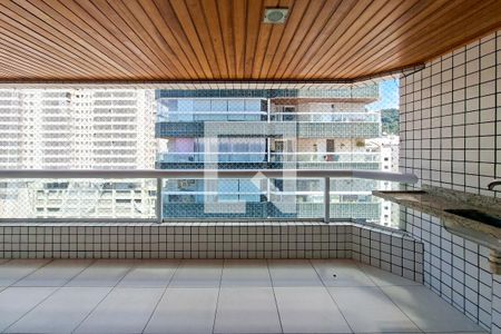 Sacada  de apartamento para alugar com 3 quartos, 102m² em Canto do Forte, Praia Grande