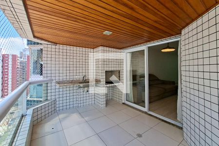 Sacada  de apartamento para alugar com 3 quartos, 102m² em Canto do Forte, Praia Grande