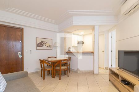 Sala de apartamento à venda com 1 quarto, 43m² em Jardim Paulistano, São Paulo