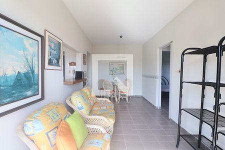 Sala de apartamento para alugar com 2 quartos, 63m² em Balneario Cidade Atlantica, Guarujá