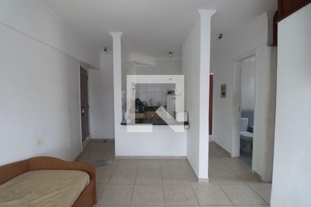 Sala de apartamento para alugar com 1 quarto, 41m² em Jardim Tres Marias, Guarujá