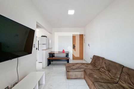 Sala de apartamento para alugar com 1 quarto, 53m² em Vila Assuncao, Praia Grande