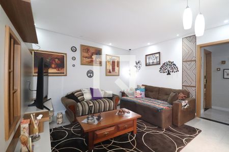 Sala de apartamento à venda com 3 quartos, 83m² em Vila Guiomar, Santo André